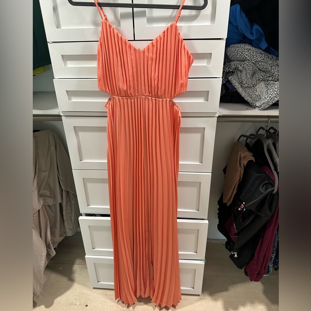 Coral Cutout Express Maxi Dress Size Small